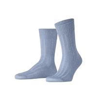 FALKE Herren Socken Bay Ribs M So Baumwolle Leinen einfarbig 1 Paar, Blau Dream Blue 6240, 45-46