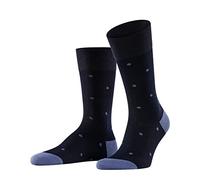 FALKE Herren Socken Dot M So Baumwolle gemustert 1 Paar, Blau Dark Navy 6377, 43-46