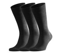 FALKE Herren Family 3-Pack M SO Socken, Blickdicht, Schwarz (Black 3000), 39-42 (UK 5.5-8 Ι US 6.5-9) (3er Pack)