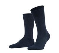 FALKE Herren Socken Family, Baumwolle, 1 Paar, Blau (Navy Blue Melange 6490), 39-42 (UK 5.5-8 Ι US 6.5-9)