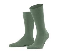 FALKE Herren Socken Family M So Baumwolle einfarbig 1 Paar, Grün Sage 7538, 39-42