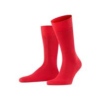 FALKE Herren Socken Family M SO Baumwolle einfarbig 1 Paar, Rot (Scarlet 8280), 39-42