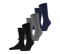 FALKE Herren Socken Family 3-Pack M SO nachhaltige Baumwolle einfarbig 3 Paar, Mehrfarbig (Sortiment 0010) neu - umweltfreundlich, 43-46