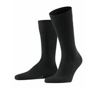 Falke Herren Socken Family M – nachhaltige Baumwolle, einfarbig, 1 Paar, Schwarz 43-46