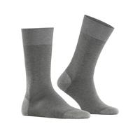 FALKE Herren Socken Fine Shadow M So Baumwolle gemustert 1 Paar, Grau Steel Melange 3166, 45-46