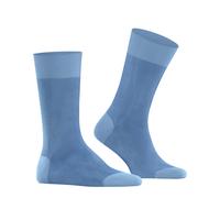 FALKE Herren Fine Shadow M SO Baumwolle Gemustert 1 Paar Socken, Blau (Cornflower Blue 6554), 43-44