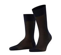 FALKE Herren Socken Fine Shadow M SO Baumwolle gemustert 1 Paar, Blau (Dark Navy 6374), 39-40