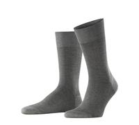 FALKE Herren Socken Fine Shadow M So Baumwolle gemustert 1 Paar, Grau Steel Melange 3166, 45-46