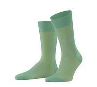 FALKE Herren Socken Fine Shadow M So Baumwolle gemustert 1 Paar, Türkis Ocean Green 7506, 39-40