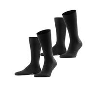 Falke Socken Herren Baumwolle schwarz, 43-46