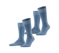 Falke Herren Socken Happy Double Pack – Baumwolle, 2 Paar – Light Denim 6660, Gr. 47-50