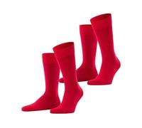 Falke Socken Herren Baumwolle rot, 43-46