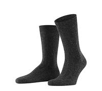 FALKE Herren Socken Lhasa Rib M SO Wolle Kaschmir einfarbig 1 Paar, Grau (Anthracite Melange 3080), 39-42
