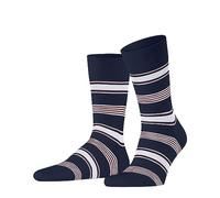 Falke Tagessocke Crew Marina Stripe (Bio-Baumwolle) royalblau/weiss Herren - 1 Paar, Größe 45-46