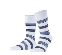 Falke Tagessocke Crew Marina Stripe (Bio-Baumwolle) weiss/blau Herren - 1 Paar, Größe 41-42