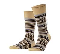 FALKE Herren Socken Microblock M So Baumwolle gemustert 1 Paar, Beige Country 4380, 45-46