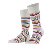 FALKE Herren Socken Microblock M So Baumwolle gemustert 1 Paar, Grau Silver 3462, 43-44