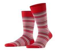 Falke Microblock Socks Rot Muster Baumwolle Gr 43/44 Herren