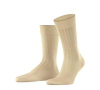 Falke Tagessocke Crew Milano (elegante Rippstruktur, Baumwolle) sandbraun Herren - 1 Paar, Größe 39-40