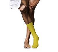 FALKE Herren Socken No. 10 M So Pure Fil d´Écosse Baumwolle einfarbig 1 Paar, Gelb Sunshine 1330, 41-42