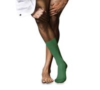 FALKE Herren Socken No. 10 M So Pure Fil d´Écosse Baumwolle einfarbig 1 Paar, Grün Green Hill 7525, 41-42