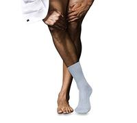 FALKE Herren No. 13 M SO Feinste Piuma Baumwolle einfarbig 1 Paar Socken, Blau (Light Blue 6594), 41-42
