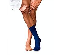 FALKE Herren Socken No. 13 M So feinste Piuma Baumwolle einfarbig 1 Paar, Blau Royal Blue 6000, 39-40