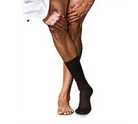 FALKE Herren Socken No. 13 M SO feinste Piuma Baumwolle einfarbig 1 Paar, Braun (Brown 5930), 43-44