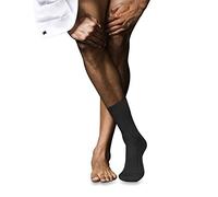 FALKE Herren Socken No. 13 M So feinste Piuma Baumwolle einfarbig 1 Paar, Grau Anthracite Melange 3095, 41-42