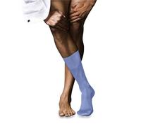 FALKE Herren Socken No. 9 M So Pure Fil d´Écosse Baumwolle einfarbig 1 Paar, Blau Bleue 6543, 41-42