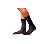 FALKE Herren Socken No. 9 M So Pure Fil d´Écosse Baumwolle einfarbig 1 Paar, Blau Dark Navy 6370, 47-48
