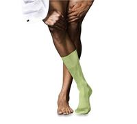 FALKE Herren Socken No. 9 M So Pure Fil d´Écosse Baumwolle einfarbig 1 Paar, Grün Lemon 7498, 39-40
