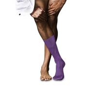 FALKE Herren Socken No. 9 M So Pure Fil d´Écosse Baumwolle einfarbig 1 Paar, Lila Pink Iris 8943, 43-44