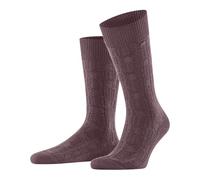 FALKE Herren Socken Overcoat M SO Wolle gemustert 1 Paar, Rosa (Roan Rouge 8936), 43-46
