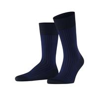 FALKE Herren Socken Oxford Stripe M SO Baumwolle gemustert 1 Paar, Blau (Space Blue 6116), 47-48