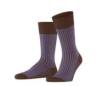 FALKE Herren Socken Oxford Stripe M So Baumwolle gemustert 1 Paar, Braun Cork 5034, 39-40