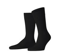 FALKE Herren Socken Panama M So Baumwolle Leinen einfarbig 1 Paar, Schwarz Black 3000, 39-40