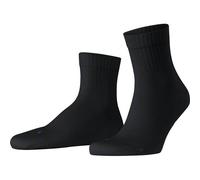 Falke Tagessocke Run Rib (nachhaltige Baumwolle) Kurzsocken schwarz - 1 Paar, Größe 44-45