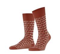 Falke Herren Socken Sea Rock M Baumwolle, gemustert, 1 Paar – Orange Red Clay 8095, 39-42