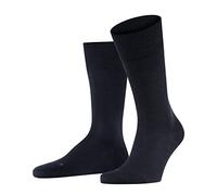FALKE Herren Socken Sensitive Berlin M So Wolle Baumwolle mit Komfortbund 1 Paar, Blau Dark Navy 6375, 39-42