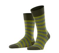 FALKE Herren Socken Sensitive Mapped Line, Baumwolle, 1 Paar, Grün (Khaki Green 7934), 43-46