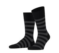 Falke Sensitive Mappd Line Socks Schwarz/Grau Baumwolle Gr 39/42 Herren