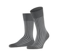FALKE Herren Socken Shadow M So Baumwolle gemustert 1 Paar, Grau Steel Melange 3164, 45-46