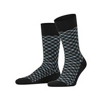 FALKE Herren Socken Smart Check M SO Baumwolle gemustert 1 Paar, Schwarz (Black 3000), 39-42