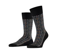 FALKE Herren Socken Sun Touch M So Fil d´Écosse Baumwolle gemustert 1 Paar, Schwarz Black 3000, 45-46