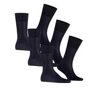 FALKE Herren Socken Tiago Multipack M So nachhaltige Fil D'Ecosse Baumwolle einfarbig 3 Paar, Blau Dark Navy 6375, 39-40