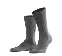 FALKE Herren Socken Tiago M SO Baumwolle einfarbig 1 Paar, Grau (Light Grey Melange 3390), 41-42