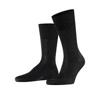 FALKE Herren Socken Tiago M SO Baumwolle einfarbig 1 Paar, Grau (Anthracite Melange 3190), 43-44