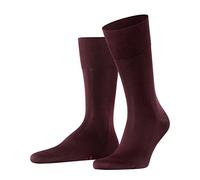 FALKE Herren Socken Tiago M SO nachhaltige Fil D'Ecosse Baumwolle einfarbig 1 Paar, Rot (Barolo 8596) neu - umweltfreundlich, 47-48