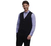 FALKE Herren Strickjacke Basic New Merino Gilet M Ve Wolle weich elegant klassisch für Business und Freizeit 1 Stück, Schwarz Black 3000, XL